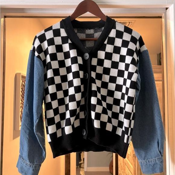 Jean Sweater Jacket - Picture 1 of 3